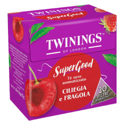 Te' Twinings - SuperGood - Ciliegia e Fragola - 3 x 20 Filtri