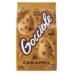 Biscotti Gocciole - Caramel - Al Caramello - 12 x 300 g