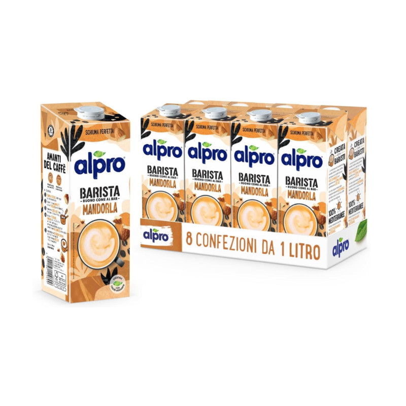 Bevanda alla Mandorla - Alpro Barista Professional - 8 Confezioni da 1 litro