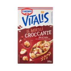 Cereali Cameo Vitalis - Muesli Croccante Mix di Frutta - 310 gr