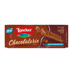 Biscotti Wafer Loacker - Chocolaterie - Cioccolato al Latte - 118 gr