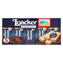 Biscotti Wafer Loacker - Classic Cremkakao - 5 Snack da 45 gr