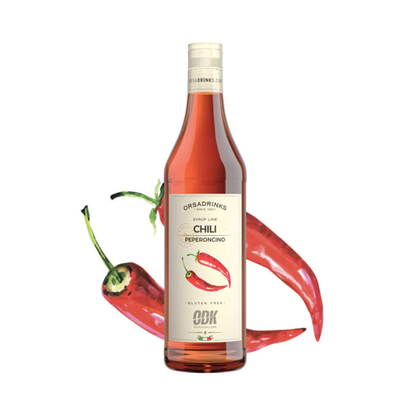 Sciroppo Odk - Gusto Chili - Peperoncino - Bottiglia Vetro - 750 ml