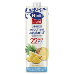 Succo di Frutta Hero - Ananas - Senza Zuccheri Aggiunti - Brick 1...