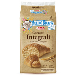 Merendine Mulino Bianco - Cornetti Integrali - 6 Pz - 240 gr