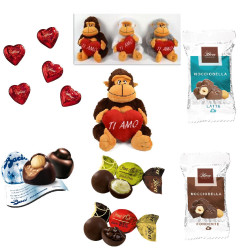 Idea San Valentino - Scimmietta  - 500 gr - Peluche