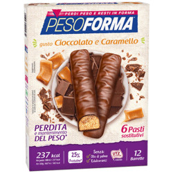 Pasto Sostitutivo - Peso Forma - Barrette Cioccolato e Caramello -...