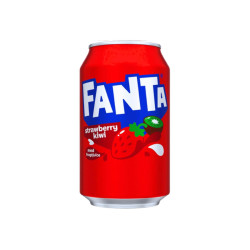 Bibita Frizzante - Fanta Strawberry & Kiwi - Lattina da 330 ml