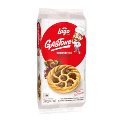 Merendine Gastone Lago - Crostatine Cacao - 6 Pz - 240 gr